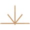 Ekena Millwork Kennewick Timber Gable Bracket, Western Red Cedar, 108"W x 68"H x 1 1/2"D x 3 1/2"F, 15/12 Pitch GBW108X68X0204KEN00SWR - alternate 1
